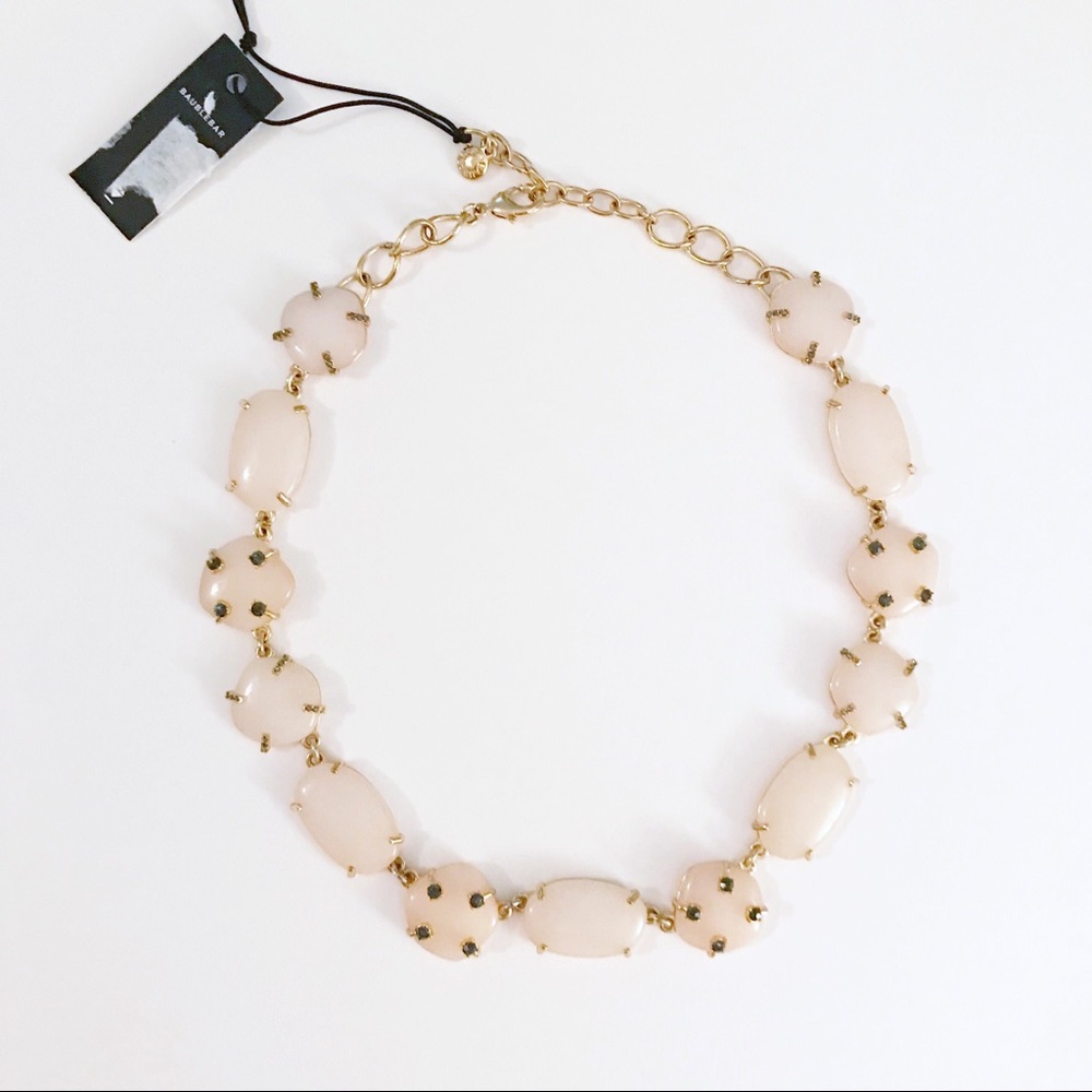 BaubleBar • Rose Quartz & Smoky Crystal Necklace